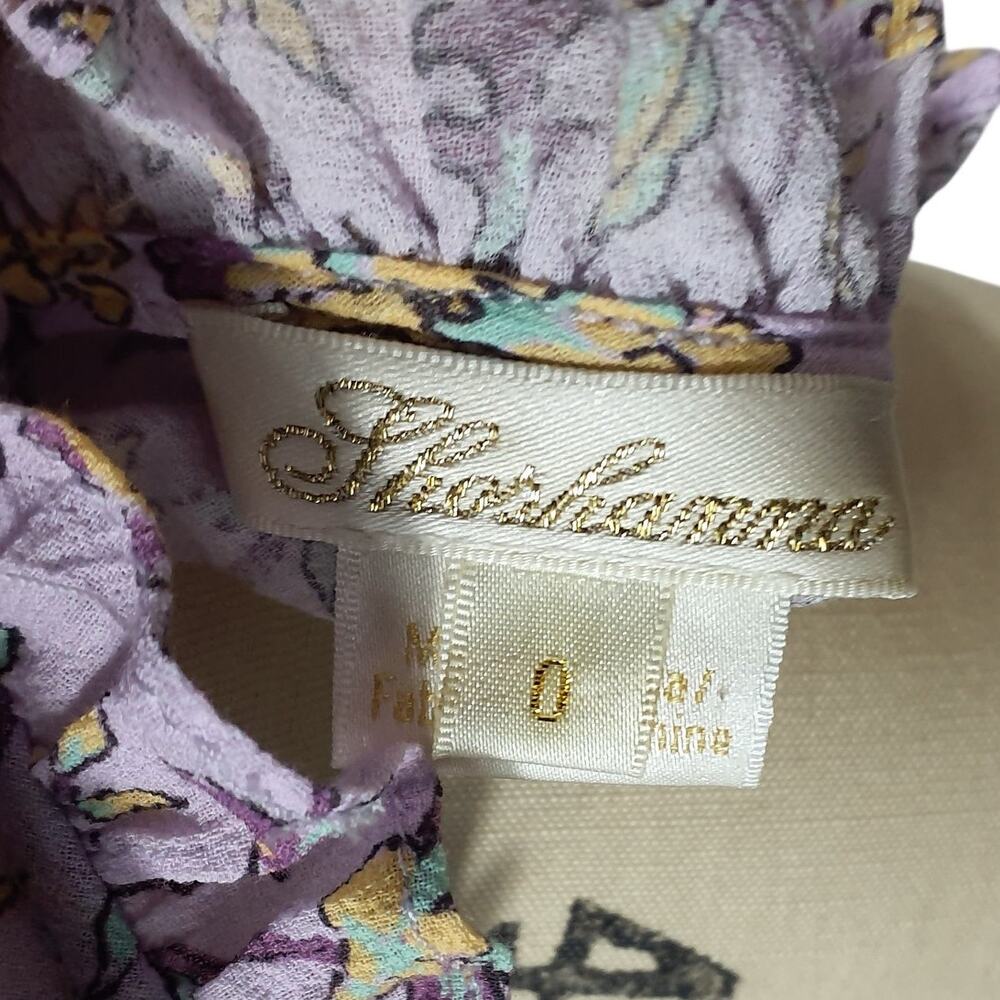 Shoshanna Floral Lavender Beige Ellora Dress Size 0 - Picture 4 of 4